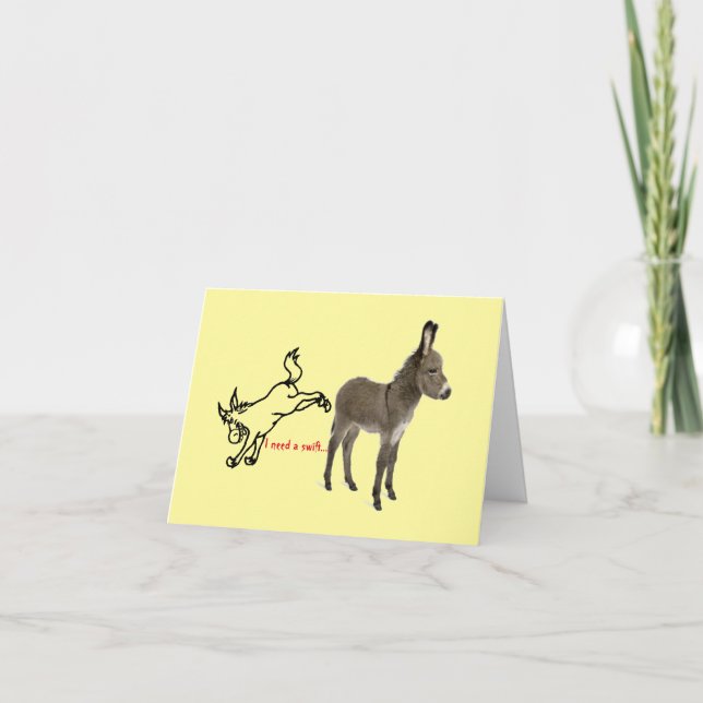 Cartão Late birthday card (Frente)