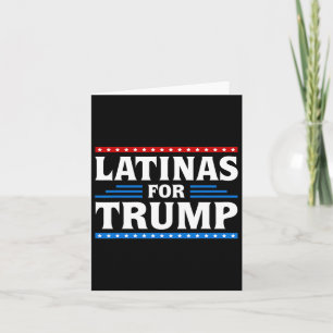 Cartão Latinas Para Trump 2024 Eleições Mulheres Latina