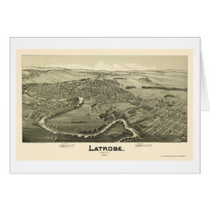 Cartão Latrobe, mapa panorâmico do PA - 1900