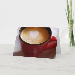 Cartão Latte Love Greeting Card