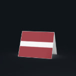 Cartão Latvia (Latvian) Flag<br><div class="desc">Customizable World Flag Products - Please feel free to add your own text.</div>