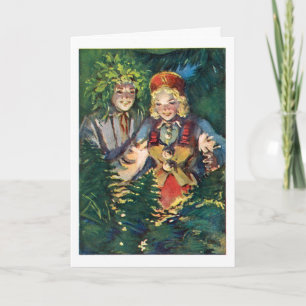 Cartão Latvian Summer solstice Card