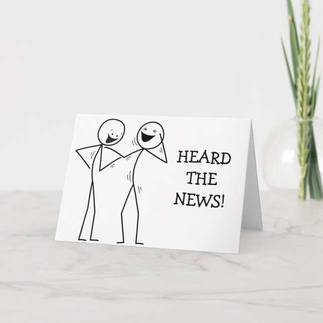 CARTÃO "LAUGH AT HEARING THE NEWS THAT YOU ARE **40** (Frente)