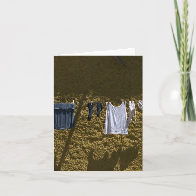Cartão laundry along the camino (Frente)
