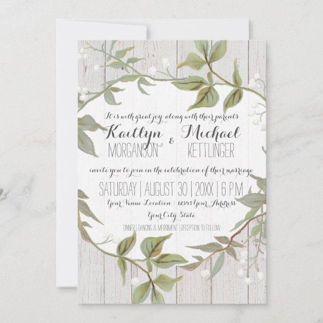 Cartão Laurel Leaf 5 x 7 deixa dois Bebês respiran (Frente)