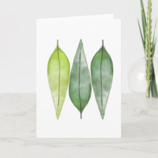 Cartão Laurel Leaf Blank Greeting Card