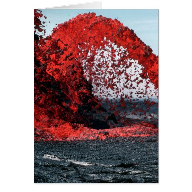 Cartão Lava derretida (Frente)