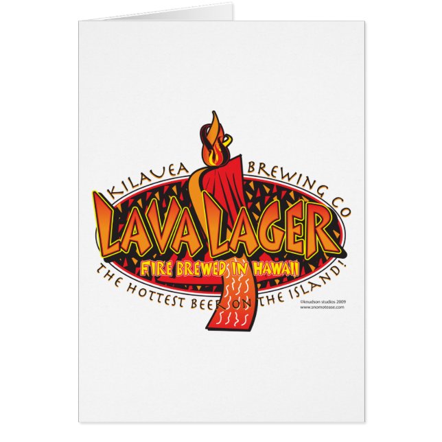 Cartão LAVA-LAGER Brewing Company (Frente)