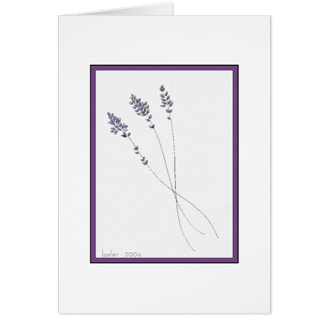 Cartão Lavanda (Frente)