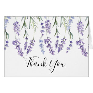 Cartão Lavanda bonito, roxa floral