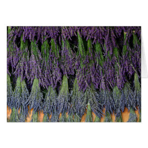Cartão Lavanda em Rack Secador