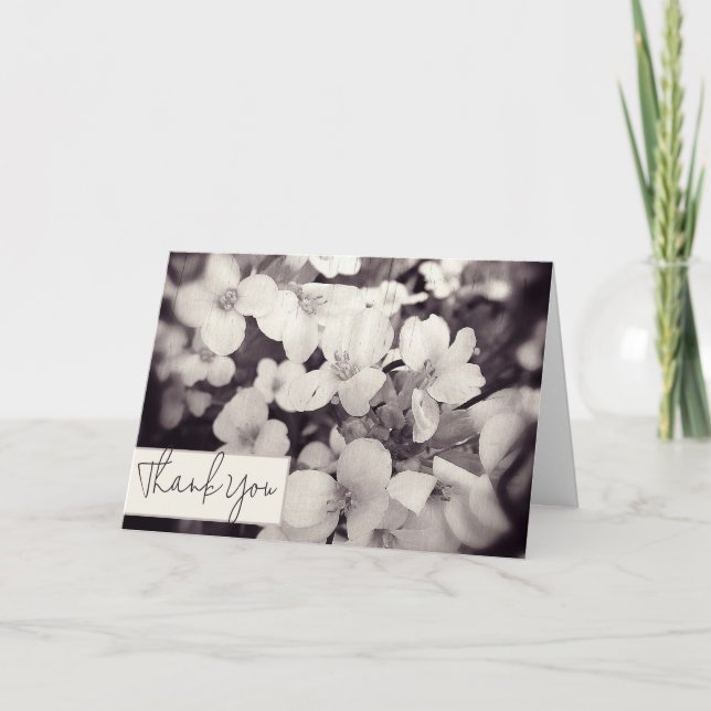 Cartão Lavanda leve floresce personalizado (Frente)