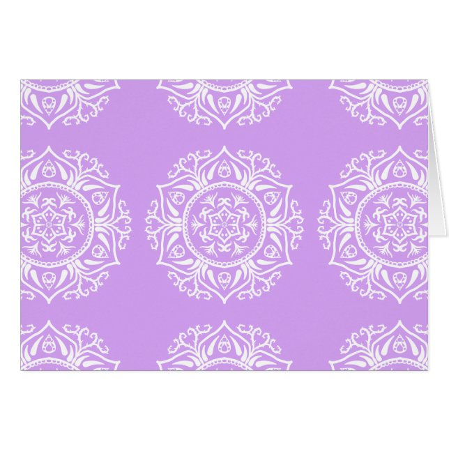 Cartão Lavanda Mandala (Frente Horizontal)