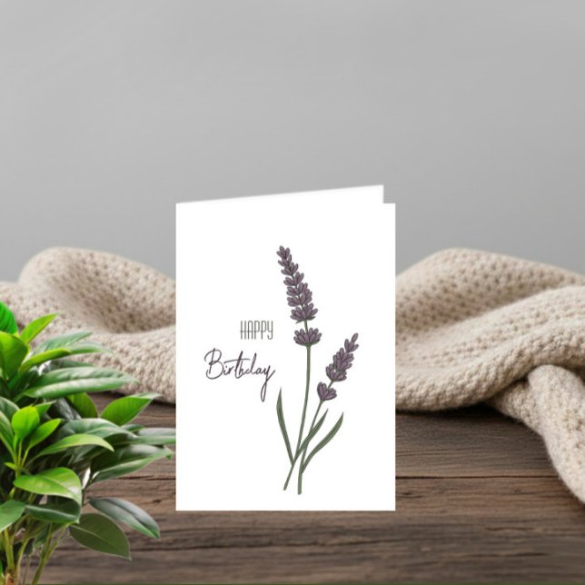 Cartão Lavande flowers (Criador carregado)
