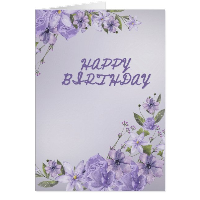 Cartão Lavendar Blooms (Frente)