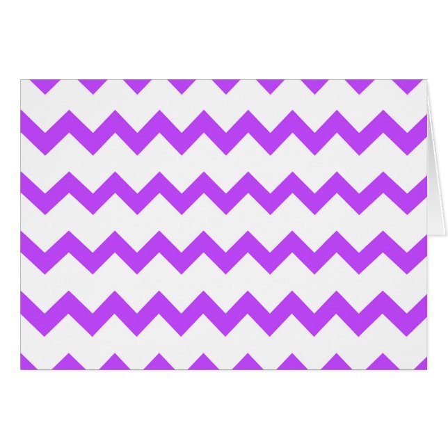 Cartão Lavendar Chevron Abstrato Wavy Lines (Frente Horizontal)