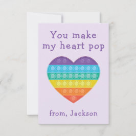 cartão lavendar de namorados da sala de aula pop f