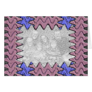 Cartão Lavendar e quadro azul da foto