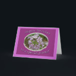 Cartão Lavendar Phlox Birthday Friend Card<br><div class="desc">Wild phlox graces woodland edges and clearings.</div>