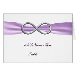 Cartão Lavender Infinity Wedding Table Place Card
