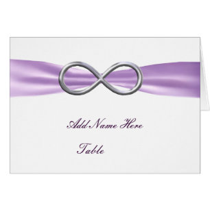 Cartão Lavender Infinity Wedding Table Place Card