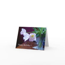 Lavender Tulip Birthday Card