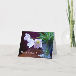 Cartão Lavender Tulip Birthday Card