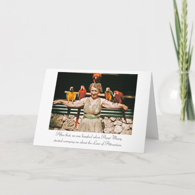 Cartão Law of Attraction birthday card (Frente)