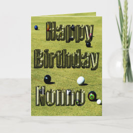 Cartão Lawn Bowls Nonno Birthday Card,