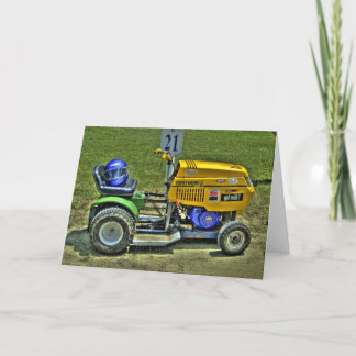 Cartão Lawnmower Racing Card - Blank