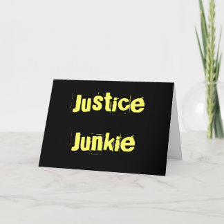 Cartão Lawyer Birthday | Justice Junkie Nickname Joke