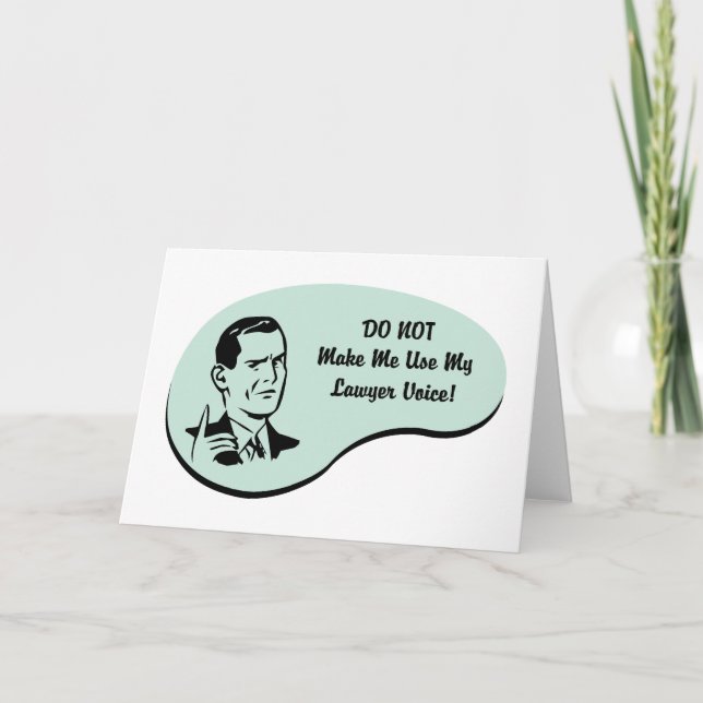 Cartão Lawyer Voice (Frente)
