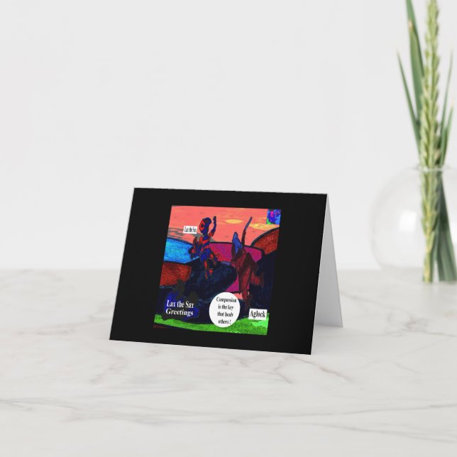 Cartão Lax as saudações Sax 1 (Frente)