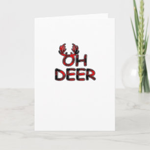Cartão Layout Limpo Oh Deer