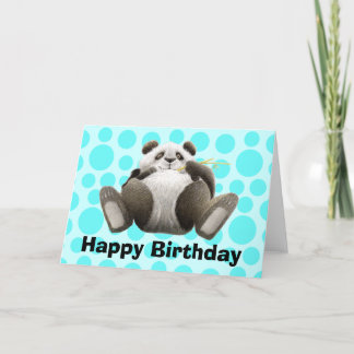 Cartão Lazy Panda Birthday Card