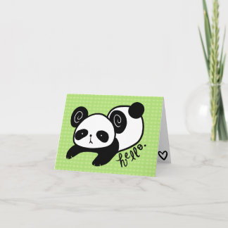 Cartão lazy panda blank notecards