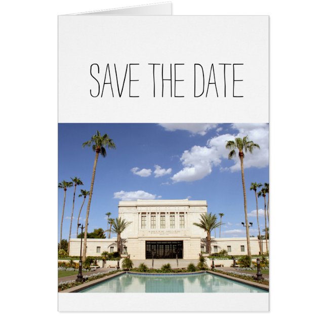 Cartão lds mesa arizona temple foto mormon (Frente)