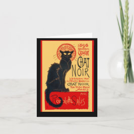 Cartão Le Chat Noir, The Black Cat, FIne Art