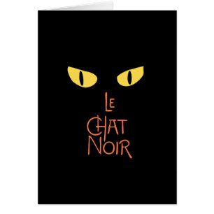 Cartão Le Conversa Noir na obscuridade