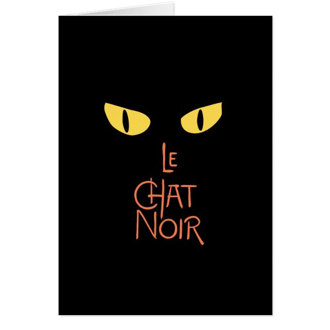 Cartão Le Conversa Noir na obscuridade (Frente)