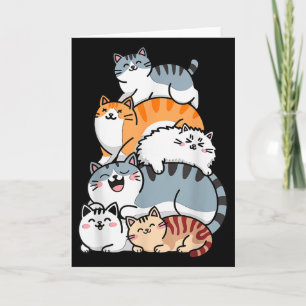 Cartão Le Dos Gatos Gatinhos Engraçados Amantes De Gatos