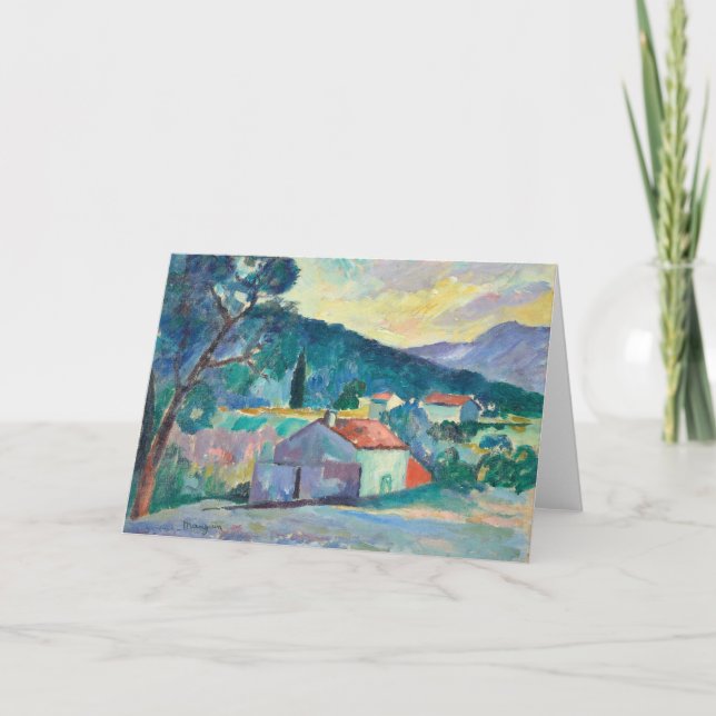 Cartão Le Mas à Santo-Tropez | Henri Manguin (Frente)