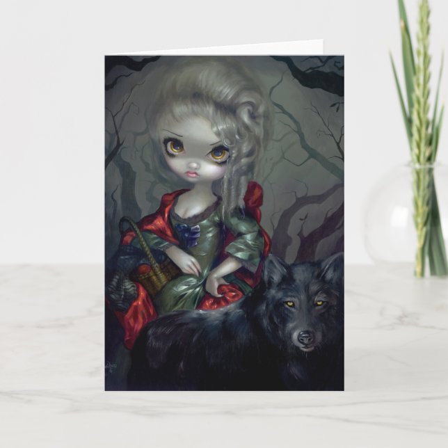 Cartão "Le Petit Chaperon Rouge" Greeting Card (Frente)