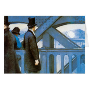 Cartão Le Pont de l'Europe de Gustave Caillebotte