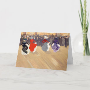 Cartão Le Quadrille au Moulin-Rouge   Louis Abel-Truchet