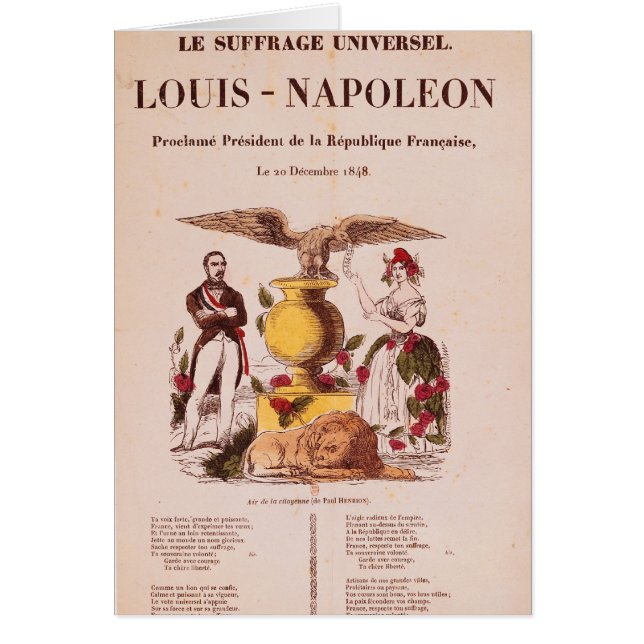 Cartão Le Sufrágio Universel (Frente)