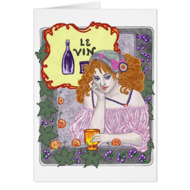 Cartão Le Vin Outra vez (Frente)