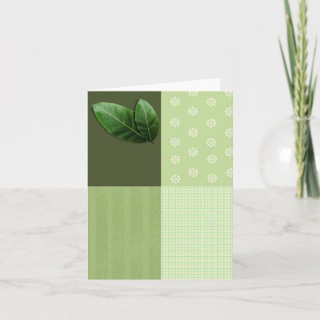 Cartão leaf blank card (Frente)