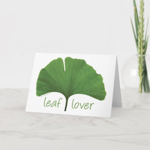 Cartão Leaf Lover Tree Hugger
