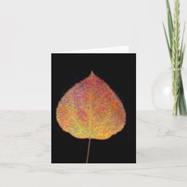 Cartão Leaf Notecard (Frente)